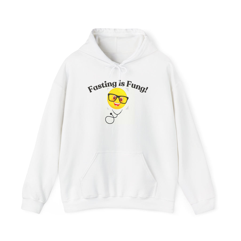 Fasting Motivation Funny Quote Hooded Sweatshirt – Cozy Unisex Pullover for Foodies, Gift for Dieters, Casual Style, Everyday Wear